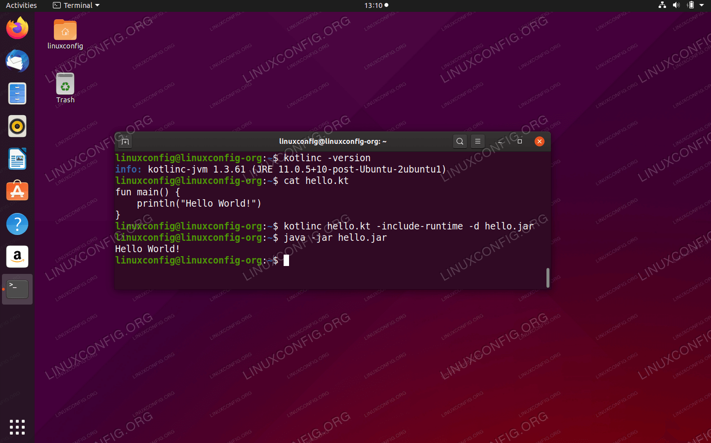 Kotlin on Ubuntu 20.04 Focal Fossa Linux